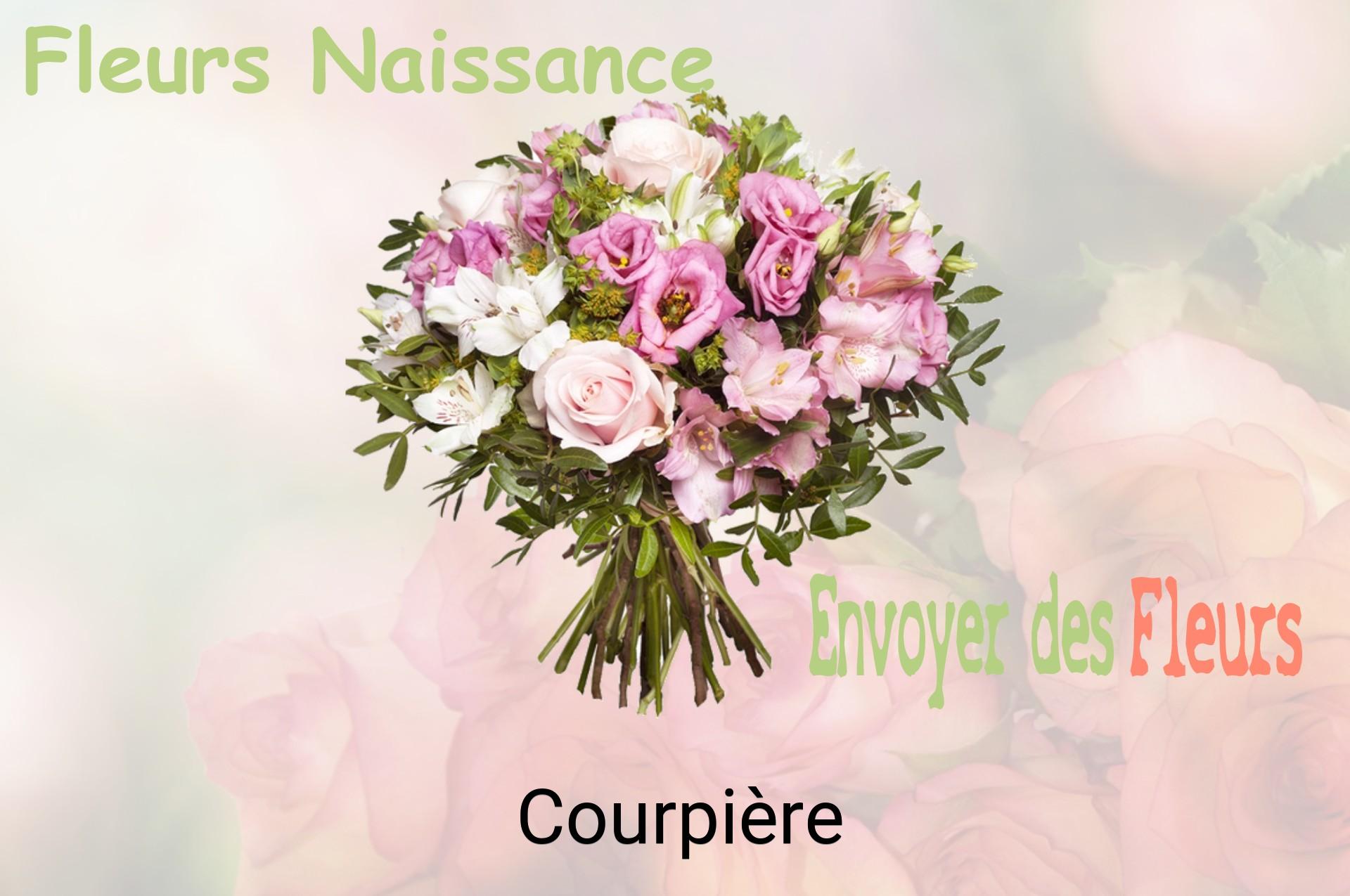 Bouquet de fleurs de naissance livré à Courpière